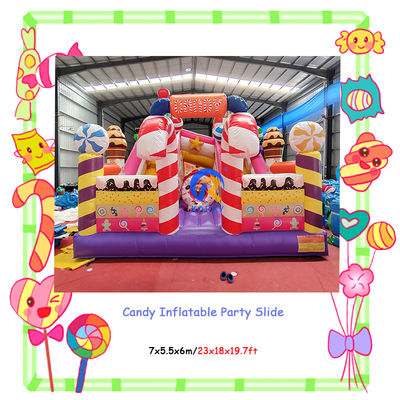 Spedizione espressa Dolci caramelle Sugar Shack Casa gonfiabile per bambini Parco giochi
