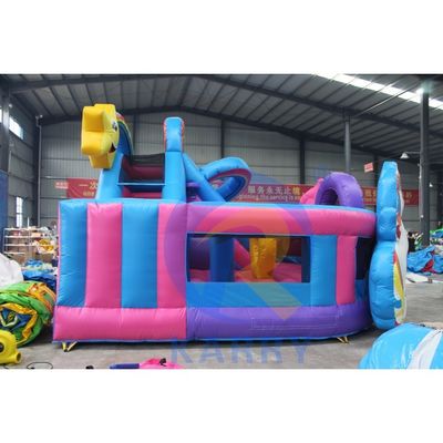Norme CE doppio unicorno castello gonfiabile casa di rimbalzo per bambini parco giochi all' aperto