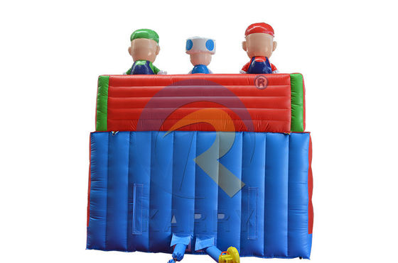 EN71/CE Certificato Parco a tema Mario gonfiabile Bouncer House Slide per bambini e adulti