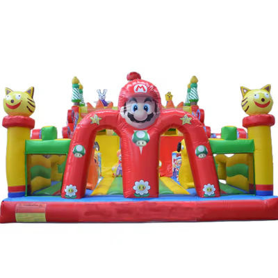 PORTABLE Commerciale gonfiabile Bouncer Air Jumping Castello Design Mario Parco giochi