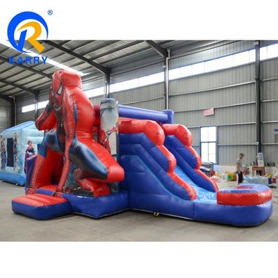Casa gonfiabile a rimbalzo con scivolo per bambini Spiderman