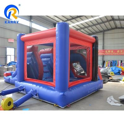 Casa gonfiabile a rimbalzo con scivolo per bambini Spiderman