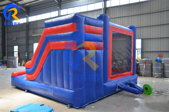 Casa di rimbalzo commerciale gonfiabile Spiderman con diapositiva in materiale PVC certificato EN14960