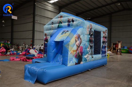 Commerciale casa gonfiabile combo slide portabile castello congelato per feste divertenti