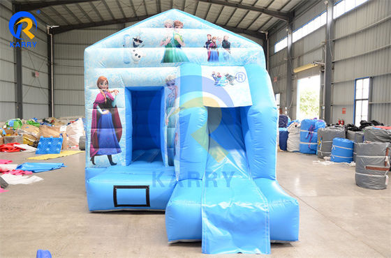 Commerciale casa gonfiabile combo slide portabile castello congelato per feste divertenti