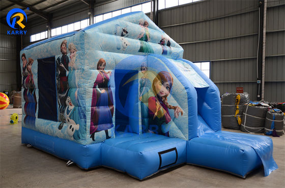 Commerciale casa gonfiabile combo slide portabile castello congelato per feste divertenti