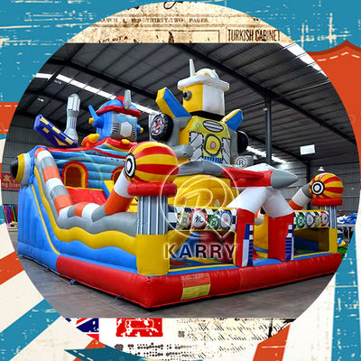 Spedizioni aeree Parco giochi del castello gonfiabile per il grande divertimento della città Bounce House Bouncer Slide