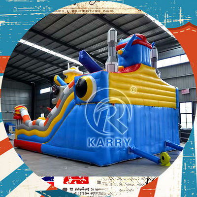 Spedizioni aeree Parco giochi del castello gonfiabile per il grande divertimento della città Bounce House Bouncer Slide