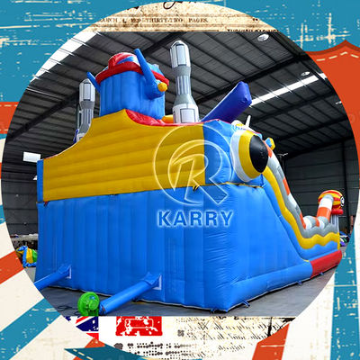 Spedizioni aeree Parco giochi del castello gonfiabile per il grande divertimento della città Bounce House Bouncer Slide