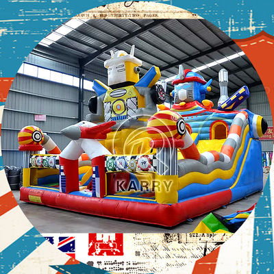 Spedizioni aeree Parco giochi del castello gonfiabile per il grande divertimento della città Bounce House Bouncer Slide