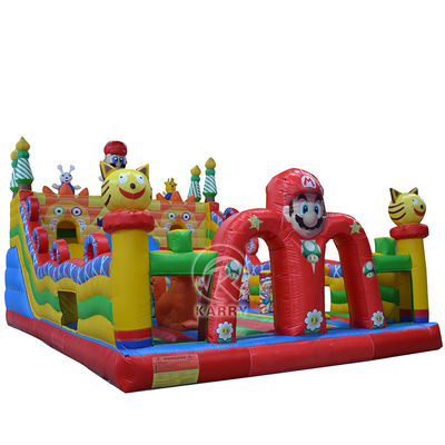 Colore personalizzato Commercial Grade Outdoor Inflatabile Mario Theme Bouncer Slide Combo