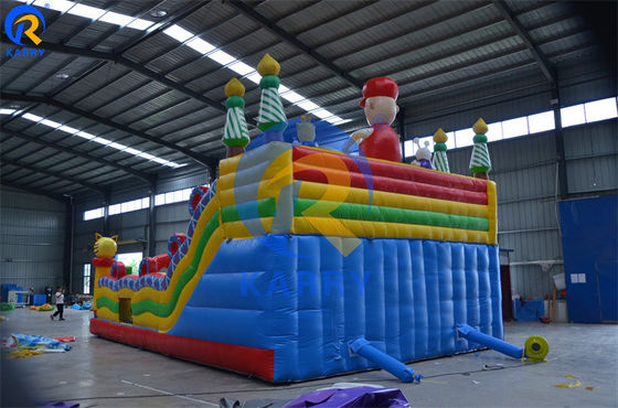 Colore personalizzato Commercial Grade Outdoor Inflatabile Mario Theme Bouncer Slide Combo