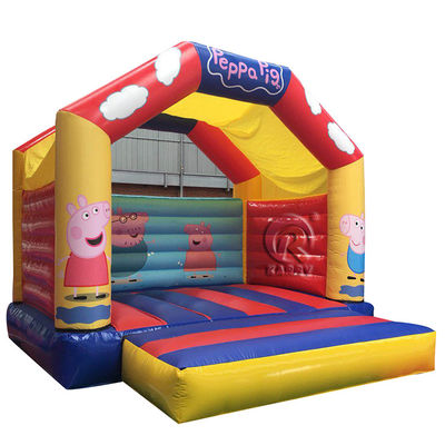 Mini casa gonfiabile in PVC castello rimbalzante con i personaggi dei cartoni animati preferiti dei bambini