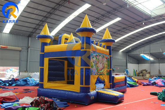 Salto Cartoon gonfiabile castello salta con casa scivolo Bouncer ostacolo esterno