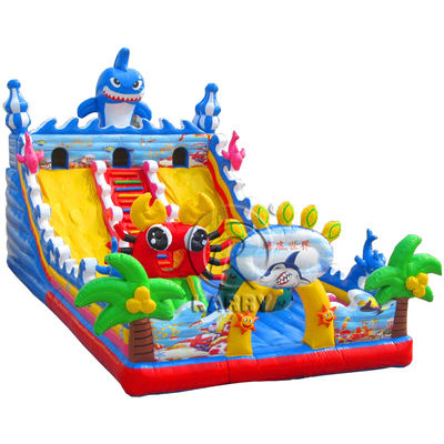 Personalizza Sea World Fun City Parco giochi gonfiabile per bambini Grande castello a balzo