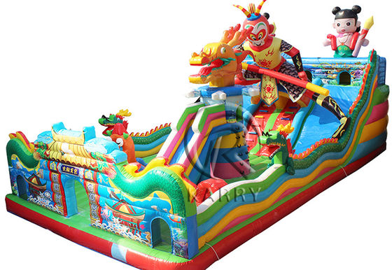 Colorato personalizzato Moonwalk Bouncer Blow Up Bounce per bambini nel parco di divertimenti