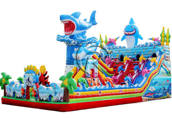 Colorato personalizzato Moonwalk Bouncer Blow Up Bounce per bambini nel parco di divertimenti