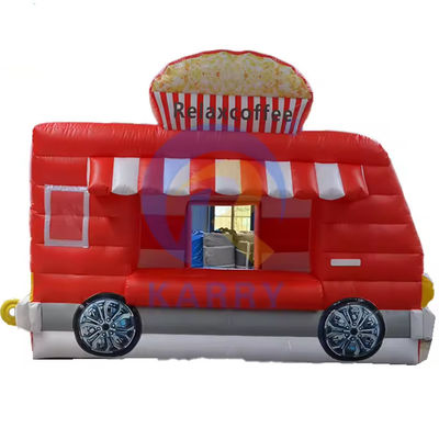 Certificato EN71/EN14960/CE Camion alimentare gonfiabile Pizza Bouncy House per la pubblicità