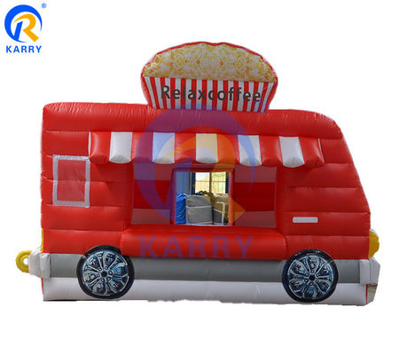 Certificato EN71/EN14960/CE Camion alimentare gonfiabile Pizza Bouncy House per la pubblicità