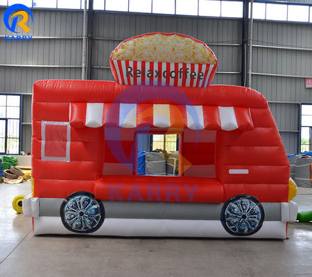 Certificato EN71/EN14960/CE Camion alimentare gonfiabile Pizza Bouncy House per la pubblicità