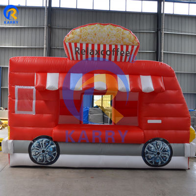 Infissi in PVC Commerciale gonfiabile Relax Coffee Car Jumping Bouncy Castle Popcorn Booth