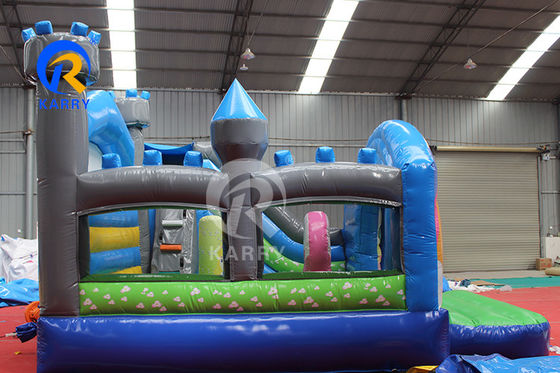 Rainbow PVC Inflatabile Trampolino Unicorn Commerciale Bouncer con Slide e Blower