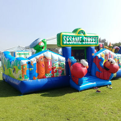 Dimensioni personalizzate Sesame Street Bouncer gonfiabile Castello a rimbalzo per 14 anni