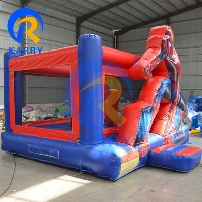 Capacità massima 100 kg Outdoor Commercial Kid Spider Man Jumper gonfiabile Castello per la casa
