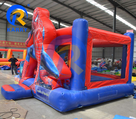 Capacità massima 100 kg Outdoor Commercial Kid Spider Man Jumper gonfiabile Castello per la casa