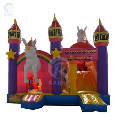 Scivolo d'acqua gonfiabile salto castello a rimbalzo scivolo combo per bambini in colore personalizzato