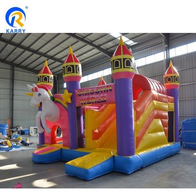 Scivolo d'acqua gonfiabile salto castello a rimbalzo scivolo combo per bambini in colore personalizzato
