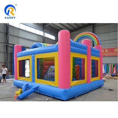 Casa gonfiabile a tema unicorno personalizzata con slide Fun Playground Bouncer