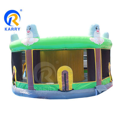 Logo Stampato Bounce House Guardiano Albero Elfo Inflatabile Bouncer Slide con Water Slide