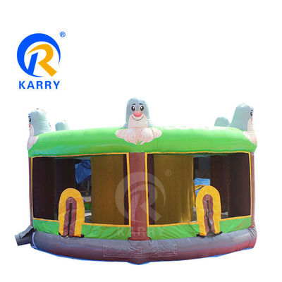 Logo Stampato Bounce House Guardiano Albero Elfo Inflatabile Bouncer Slide con Water Slide