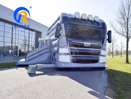 Camion Grigio Bouncer gonfiabile Combo Jump Jumping Bounce House per la festa OEM accettato