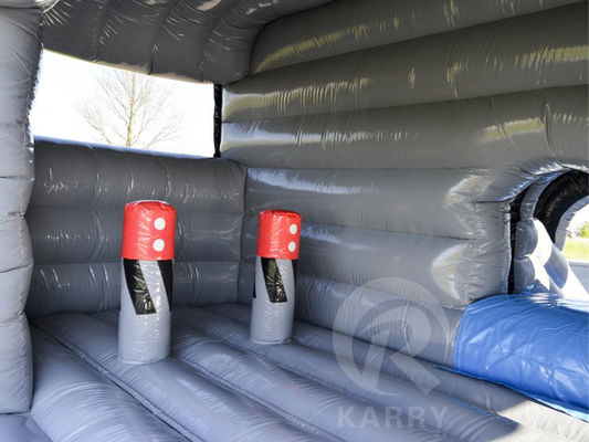 Camion Grigio Bouncer gonfiabile Combo Jump Jumping Bounce House per la festa OEM accettato