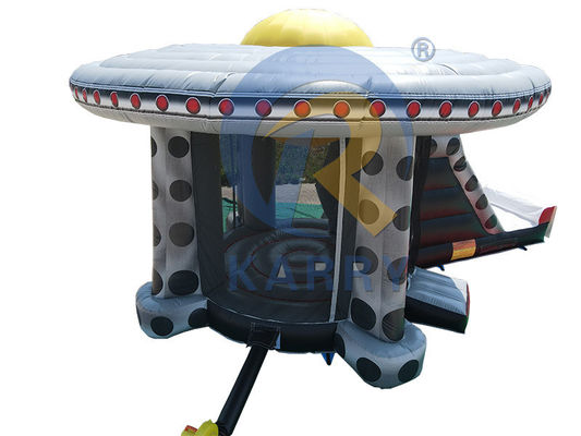 Unisex Outdoor Fun UFO Commerciale Inflatabile Castello Balzante con area di scivolo e salto