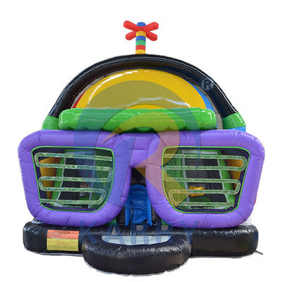 Parco giochi unisex discoteca musicale gonfiabile salto castello salto per bambini e adulti
