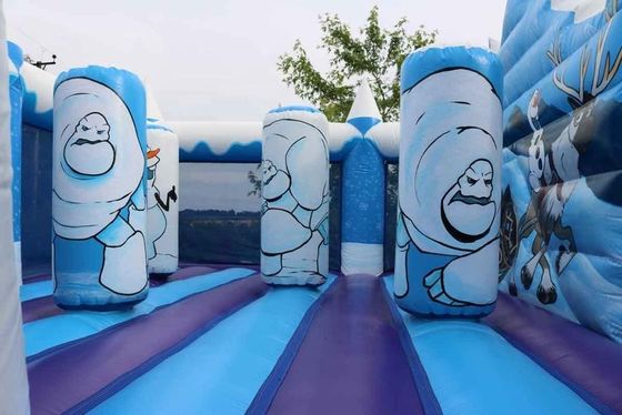 Castello Salto Slide Combo Custom Frozen Theme Casa gonfiabile per il divertimento della festa