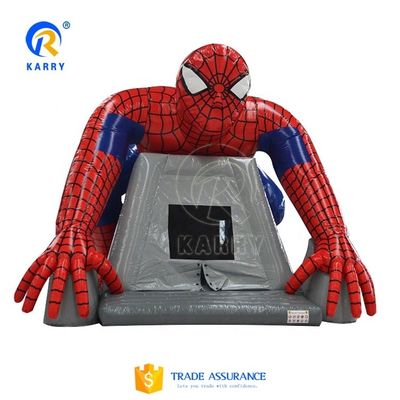 Festa unisex divertimento con gli standard CE Blower Spiderman Casa gonfiabile