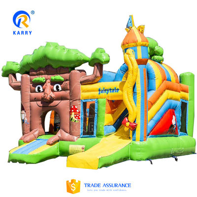 Spedizione aerea via mare per bambini Parco giochi all' aperto Casa gonfiabile con scivolo