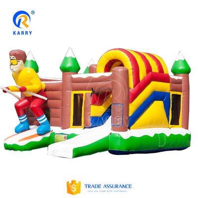 Spedizione aerea via mare per bambini Parco giochi all' aperto Casa gonfiabile con scivolo