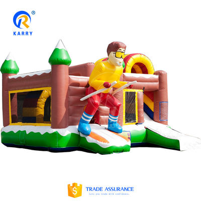 Spedizione aerea via mare per bambini Parco giochi all' aperto Casa gonfiabile con scivolo