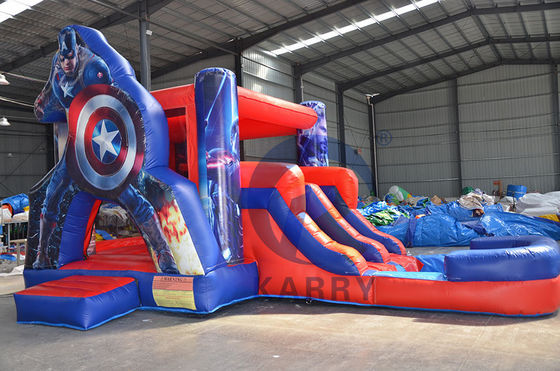 Unisex Commercial Inflatable Combo Castle Slide con CE Blower e accessori di riparazione