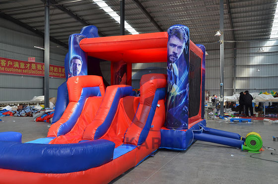 Unisex Commercial Inflatable Combo Castle Slide con CE Blower e accessori di riparazione