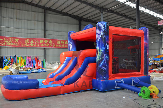 Unisex Commercial Inflatable Combo Castle Slide con CE Blower e accessori di riparazione