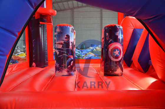 Unisex Commercial Inflatable Combo Castle Slide con CE Blower e accessori di riparazione