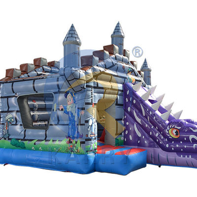 Caratteristiche PORTABLE Bambini gonfiabile Jumper asciutto Castello a rimbalzo con scivolo e camaleonte