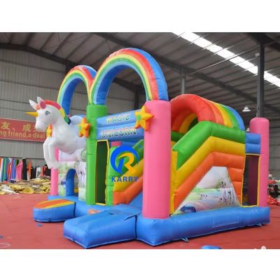Caratteristiche Combo gonfiabile portatile arcobaleno unicorno per adulti saltare e bambini festa