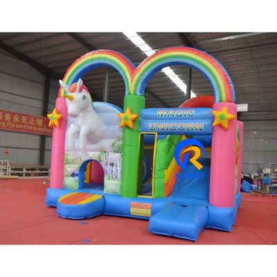 Caratteristiche Combo gonfiabile portatile arcobaleno unicorno per adulti saltare e bambini festa